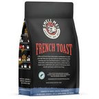 Bones Coffee Company French Toast, Sweet and Buttery Flavored Flavored Coffee, Medium Roast Low Acid Arabica Beans Compatible with Auto drip and French Press Coffee Maker, 12 Oz Whole Bean