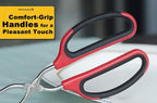 Stainless Steel Scissor Tongs with Comfort-Grip Handle 10-Inch