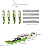 Professional Waiter Corkscrew Wine Openers Set (4 PCS),Upgraded With Heavy Duty Stainless Steel Hinges Wine Key for Restaurant Waiters, Sommelier, Bartenders