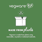 Vegware Compostable 22oz Molded Fiber To Go Containers, Case of 600, Nourish, No-Added PFAS, Reuseable, Bagasse, Meal Prep Food Storage, Suitable for Hot or Cold Food, Choice of Size 3 Lids & Bases