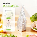 Reusable Aluminum Foil Sealable Storage Bags, 2026 New Resealable Vacuum Zipper Pouches, Stand Up Foil Sealable Bags with Label and Zip Lock for Kitchen (10, Medium)
