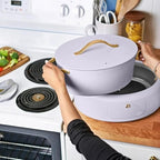 Beautiful 10-in-1 6Qt Electric Multi-Cooker with 7 Presets,Oven-Safe Pot & Lid,Sauté, Steam,Slow Cook,Slow Cooker, Simmer,Rice & More,Touch Display,Dishwasher Safe,Serves Up to 7(Lavender)
