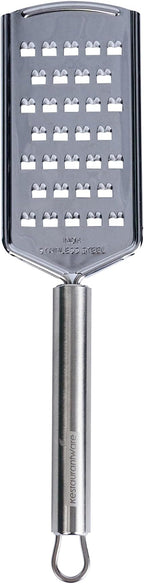 Restaurantware-German Standard Coarse Handheld Graters, 24 Flat Cheese Graters - Dishwashable, Durable, Stainless Steel Food Grater With Handle, Suitable For Potato, Carrot, Hard Cheese, And, More