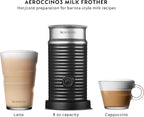 Nespresso Vertuo Pop+ Coffee and Espresso Machine by De'Longhi with Aeroccino Milk Frother, Liquorice Black