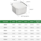 CuBE High 3PCS Set Stainless Steel Food Storage Containers With Lids and 3 Net Kitchen Appliances Dishwasher Safe Premium South Korea