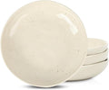 Stone Lain Mirella 4-Piece Pasta Bowl Set Stoneware, Microwave and Dishwasher safe, Beige