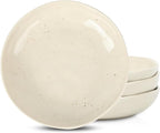 Stone Lain Mirella 4-Piece Pasta Bowl Set Stoneware, Microwave and Dishwasher safe, Beige