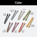 carrotez Silicone Cooking Kitchen Tongs, Anti-Slip,Non-Scratch Serving Tongs 9.25 Inches - Dark Gray