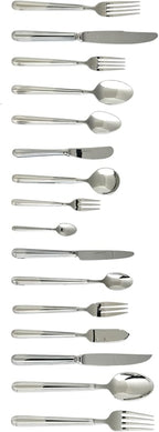 Fortessa Metropolitan 18/10 Stainless Steel Flatware Serving Fork, 9.25-Inch (Pack of 2)