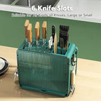Knife Holder Organizer Stainless Steel Rack This multifunctional kitchen storage rack with Utensil (white) version:No cutting board rack