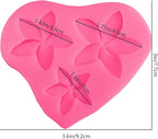 Frangipani Plumeria Flower Silicone Molds for Cake Decoration, Non Stick Fondant Mold for DIY Chocolate Candy Cookie Cupcake Jelly and Polymer Clay