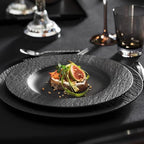 Villeroy & Boch Manufacture Rock Dinner Plate Set of 4 27x27x2cm