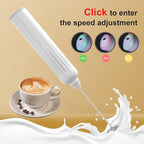 Mulli Milk Frother for Coffee with Rechargeable and Stand Set,Handheld Frother Electric Whisk, Milk Foamer, Mini Mixer and Coffee Blender Frother for Frappe, Latte, Matcha