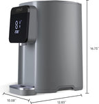 OCTAVO Water Boiler & Warmer 5 Liter, 304 Stainless Steel Water Tank, 700 Watt 6 Adjustable Water Temperature, LCD Touch Control Screen, Child Lock with Water Shortage Indicator