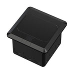 KYHSHJ Pop Up Floor Electrical Outlet with 20 Amp Stainless Steel GFCI Tamper Receptacle Outlet, Corrosive Resistant Hardware，ETL Listed,Black