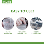 Tovolo Craft Ice Molds – Golf Ball Shaped Ice Spheres for Whiskey, Bourbon, Cocktails, Gifts & More – Pack of 2 Stackable Sports Molds with Leak-Resistant Lids, BPA-Free Silicone, Dishwasher-Safe