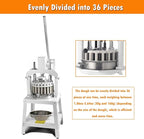 INTSUPERMAI Commercial Dough Divider Cutter3.81oz-20.3oz Equal Dough Dividing Machine Manual 10PCS Hydraulic Dough Divider Cutting Machie Heavy Duty Quantitative Partition Bakery Machine