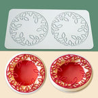 Hollow Leaf Silicone Mold Chocolate Candy 3D Hollow Leaf Candy Mold Food Cooking Meals Decorations Fondant Mold Polymer Clay Molds (Leaf Ring O_8.8x4.52x0.12inch)