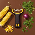 Corn Peeler for Corn on the Cob, Stainless Steel Corn Stripper Tool with Ergonomic Handle, Efficient Kernel Remover for Quick Food Prep, Dishwasher Safe