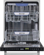 Large Capacity 24 inch Top Control Built-In Dishwasher with Third Rack – ENERGY STAR Certified, 47-dBA Ultra-Quiet, Stainless Steel (Stainless Steel)