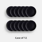 Stoneware Coupe Commercial Grade Dinnerware, Matte Black Plate 12.25", Case of 12