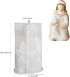 Silicone Born Jesus Nativity Scene Mold - Silicone Resin Casting Molds for Candle & Resin & Soap Craft Supplies