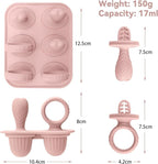 Silicone Baby Popsicle Molds with Sticks, Mini Popsicles Molds for Babies Breastmilk Popsicle Molds for Teething Relief, Frozen Treats Maker Popsicle Maker Ice Pop Mold for Toddlers Kids