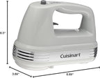 Cuisinart HM-90SCGR Power Advantage Plus 9-Speed Handheld Mixer with Storage Case, Cool Grey