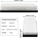 White Knife Sharpening Stone, 8000 Grit Sharpener Whetstone Final Fine Polishing Natural Honing Oilstone for Knives Tools,Cutting Tools 180 * 60 * 30mm