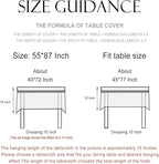 patdrea Designer Vintage Beige Rectangle Tablecloth,Italian Breathable Linen Trees Pattern Table Cloth,Decor Table Cover Cloth for Kitchen Dining,Christmas,Thanksgiving,55"x87"-Tatiana a