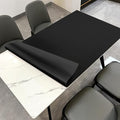 Leather Table Pad,1.8mm Thick,40x72 Inch,Dining Table Pad,Table Pads for Dining Room Table Rectangular,Table Protector for Dining Room Table,Table Top Protector(Black+Black,40x72)