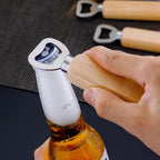 Wood Wine Bottle Opener, Beer Bottle Openers, Cider, Soft Drinks Bottle Opener for Home, Bar, Restaurant，Wedding Favors ，Wood Handle Handheld (set of 35)