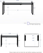 Nxconsu Cabinet Shelf Expandable Height Adjustable Shelf Organizer Riser for Kitchen Cabinet Pantry Cupboard Under Sink Countertop Organization Storage Space Saver Stackable Heavy Duty Metal Black XXL