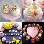 Roses Mold Flower Silicone Cake Molds Chocolate Sugarcraft Decorating Fondant Fimo Tools 4 Size Pink 2 Piece