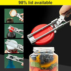 Adjustable Stainless Steel Jar Opener, 2026 New Multifunctional Stainless Steel Can Opener, Jar Lid Opener for Weak Hands, Jar Lid Gripper Bottle Opener Kitchen Accessories (3)