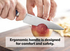 Misen 5.5" Utility Knife – High Carbon Japanese AUS-10 Stainless Steel – Hybrid German & Japanese Blade – Precision Kitchen Knife for Professionals & Home Cooks – Ultimate Cutting Performance - Black