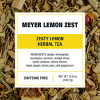 Tiesta Tea - Meyer Lemon Zest Cold Brew, Loose Leaf, Premium Blend, Non-Caffeinated Iced Tea, 10 Cold Brew Packets, Makes One 64oz Pitcher