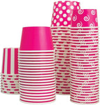 UNIQ 1000-Count 4 oz Paper Ice Cream Cups Pink Color | Disposable Food & Dessert Bowls for Ice Cream, Yogurt, Gelato | Frozen Dessert Supplies
