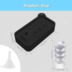 Party Whiskey Ice Mold with Funnel - Reusable Large Fun Design Ice Cube Mold for Drinks