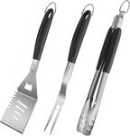 HAUSHOF Large Grill Accessories Heavy Duty BBQ Set Gifts for Men/Women - Premium Stainless Steel Spatula, Fork & Tongs, Barbecue Utensils Tool Kit Gift for Grilling Lover Outdoor (Color Box)