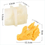 3D Dragon Silicone Mold for Resin Candle Making & Soap Making - Easter Dragon & Dinosaur Molds