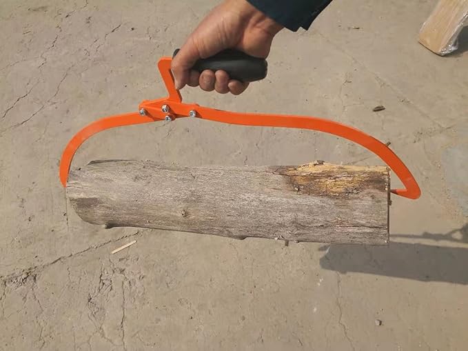 20" Log Tongs Logging Skidding Tongs Non-Slip Grip- Log Lifting, Handling, Dragging & Carrying Tool