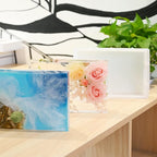 Sakolla 9″ Rectangular Silicone Molds for Epoxy Resin, Crystal Deep Casting Epoxy Mold for Flowers Preservation, DIY Artwork, Office Home Decoration