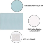 2 Pcs sublimation cutting board blanks，11 x 7.87 Inch sublimation cutting boards，Textured Sublimation Anti Slip Cutting Board Heat Scratch Resistant Blank Cutting Board