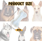 Large Silicone Dog Bone Mold 2 Pack - Large Bone Shaped Ice Cube Trays, Dishwasher Safe Non-Stick Freezer & Oven Mold for Frozen Treats, Baking, Dog Chews (White)