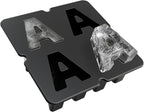 Customized Letter A Ice Cube Mold -Letter Silicone Ice Mold for Custom Ice Cube Mold and Baking Chocolate and Crafting Letter Molds, Ice Cube Molds for Cocktails & Whiskey with Custom Letters