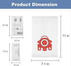 24 Pack 3D Airclean Vacuum Bag Replacement for Miele FJM Vacuum Compact C2 Compact C1 Complete C1 S241 S290 S300i S500 S700 S4 S6 Series With 6 Motor Protection Filters 6 AirClean