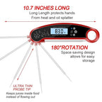 Cooking Thermometer,IP67 Waterproof Digital Meat Thermometer with Backlight, Calibration & Hold Function，Food Thermometer for Cooking,Outdoor Grilling,Candy Making