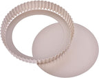 9-Inch Round Tart Pan with Loose Removable Bottom, Non-Stick Carbon Steel Quiche Pan for Oven Baking (Champagne Gold)