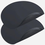 Silicone Microwave Mats, 12" Extra Large Multi-Use Microwave Mat Heat Resistant Silicone Trivet Mat Pot Holders Hot Pads for Kitchen, Silicone Cover Pad for Microwave Oven Hot Pot Pans, Black 2Pack